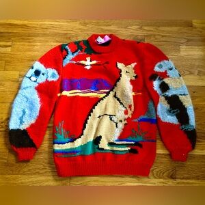 Incredible Vintage Liz Newman Kangaroo Sweater